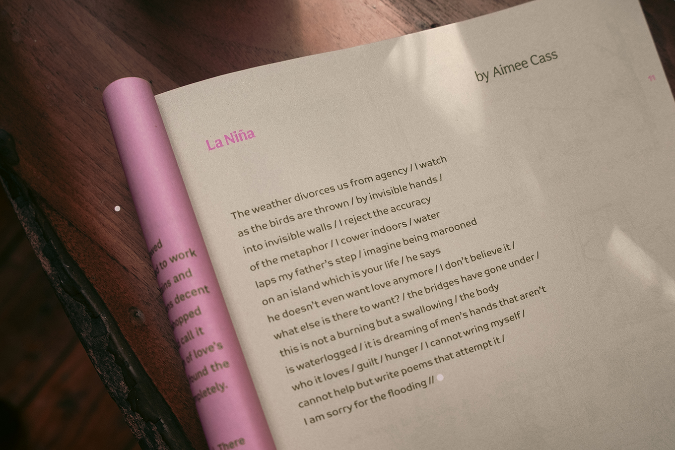 La Niña printed feature in Voiceworks Magazine
